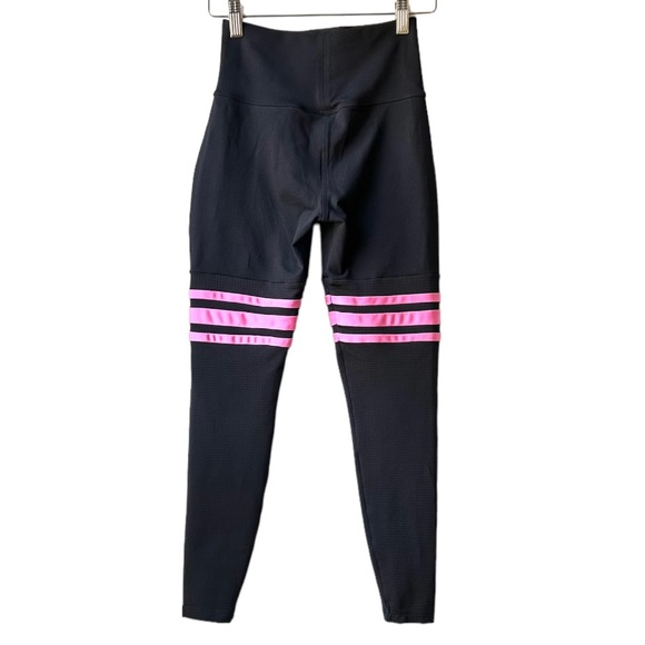 Bombshell Sportswear Thigh High Sock leggings Hot Pink Neon Black Sz S - Picture 8 of 16